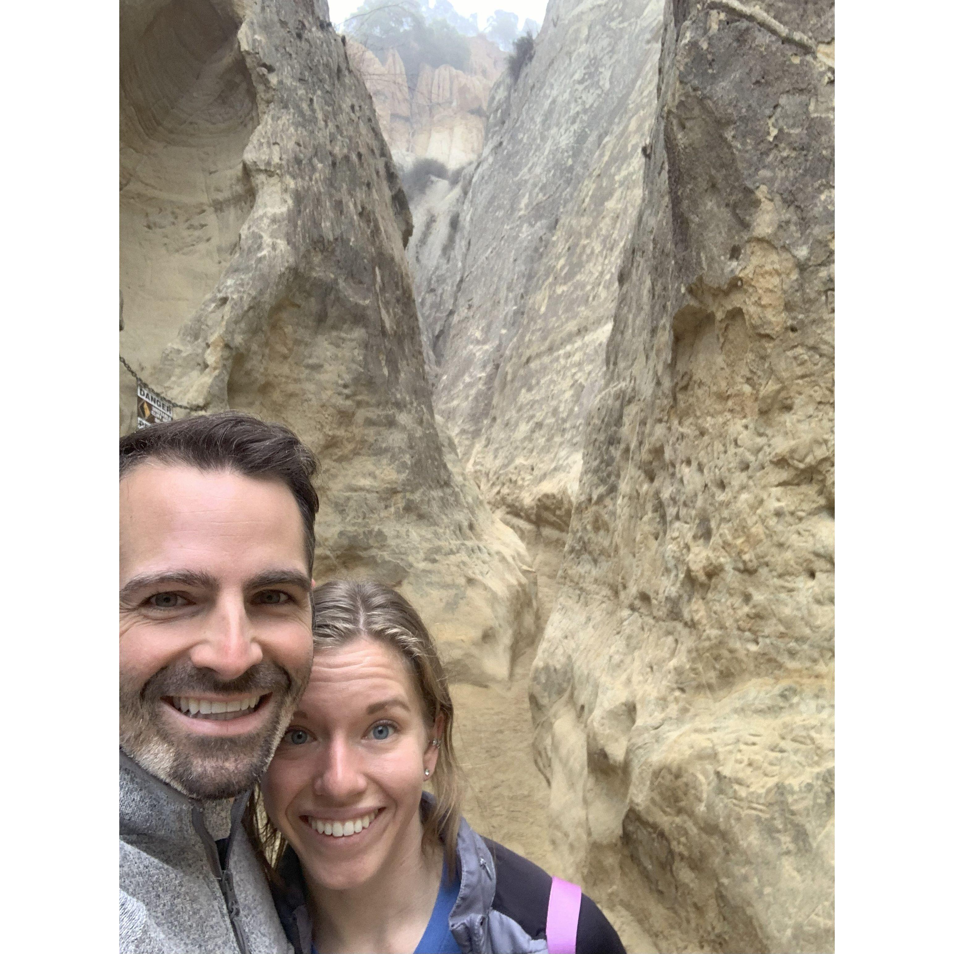 Annie's Canyon Trail- where we went hiking before we went ring shopping near La Jolla, San Diego