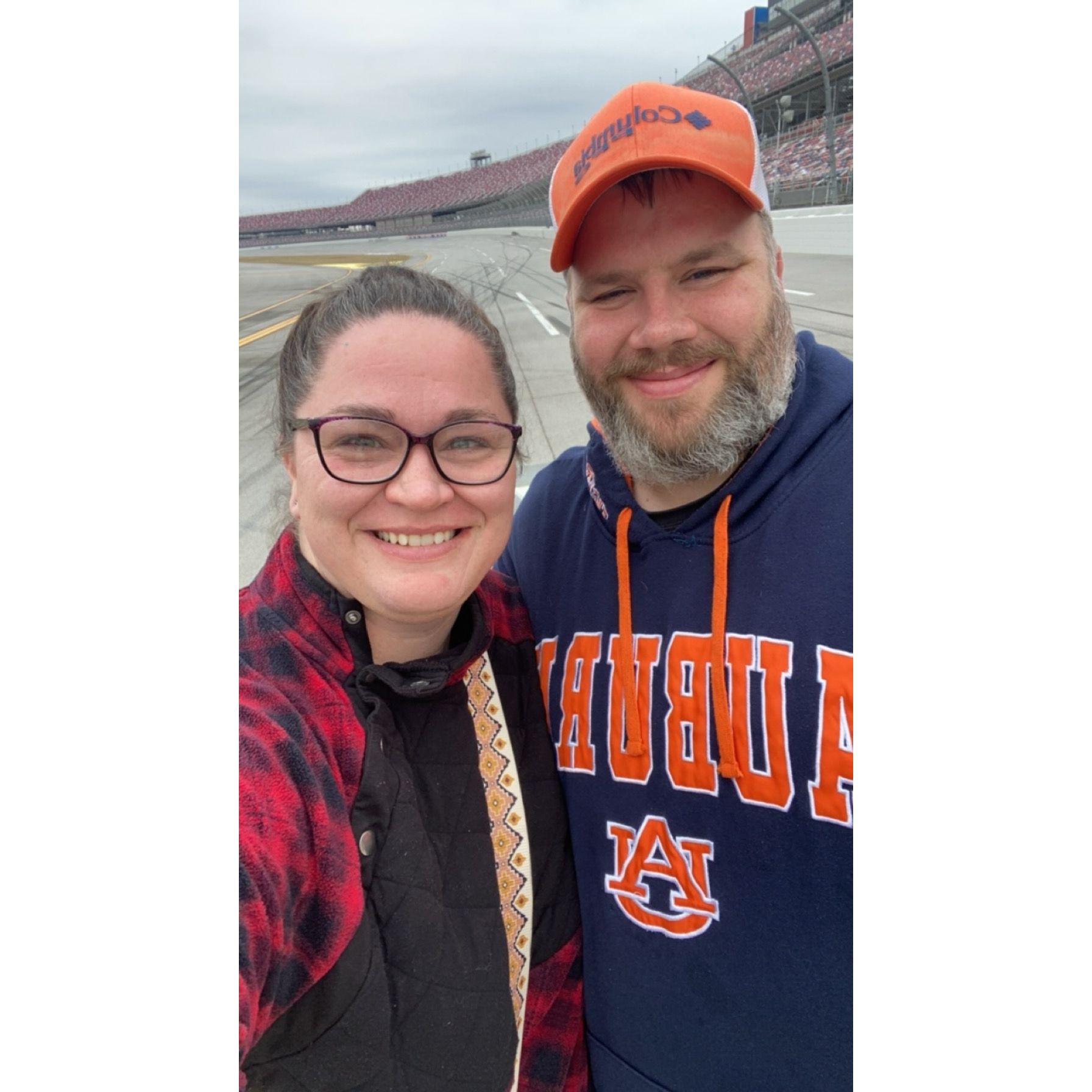 November 26, 2023: Touring Talladega Speedway on our way home from Thanksgiving in Alabama.