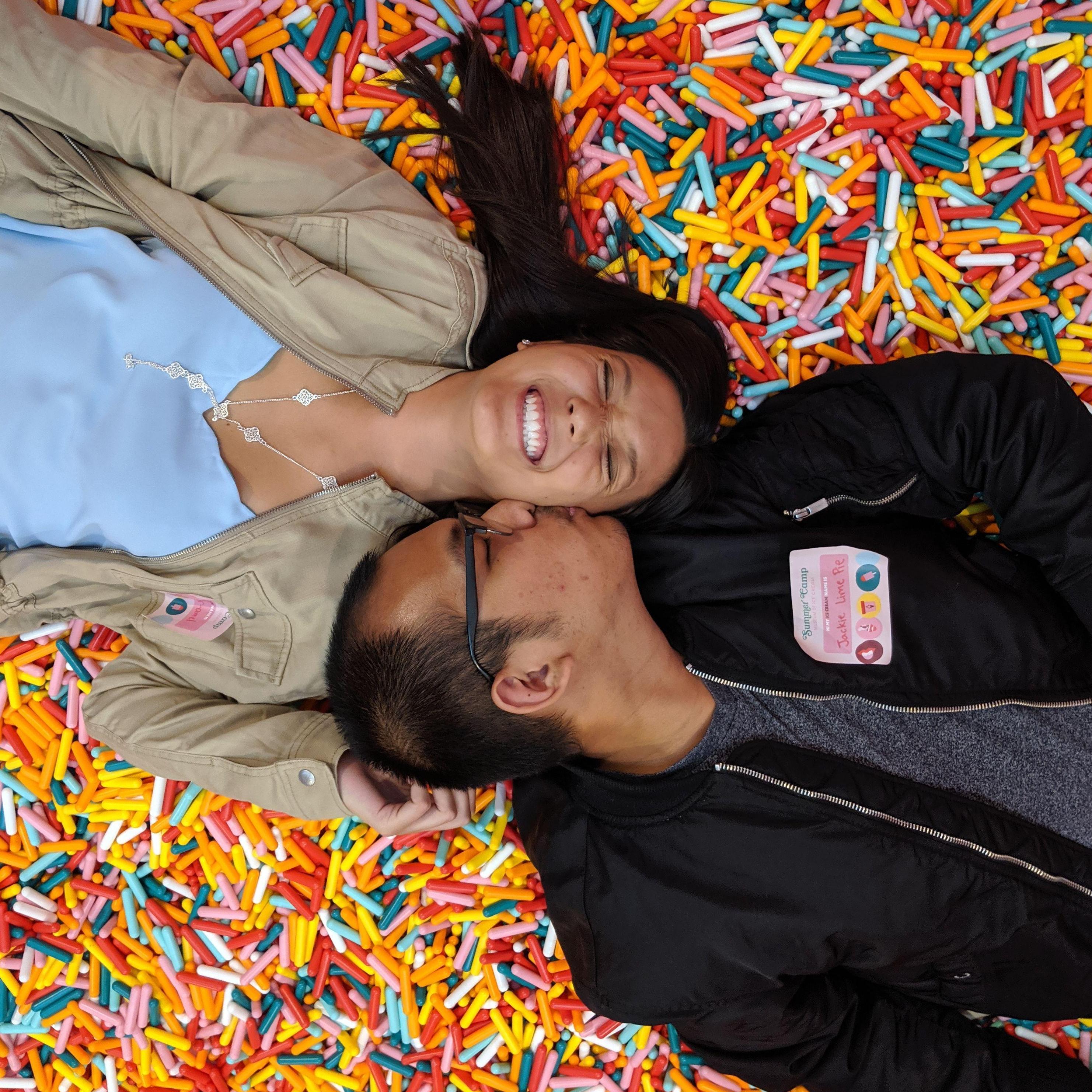 Sprinkle Pool! Museum of Ice Cream San Francisco. August 4, 2019