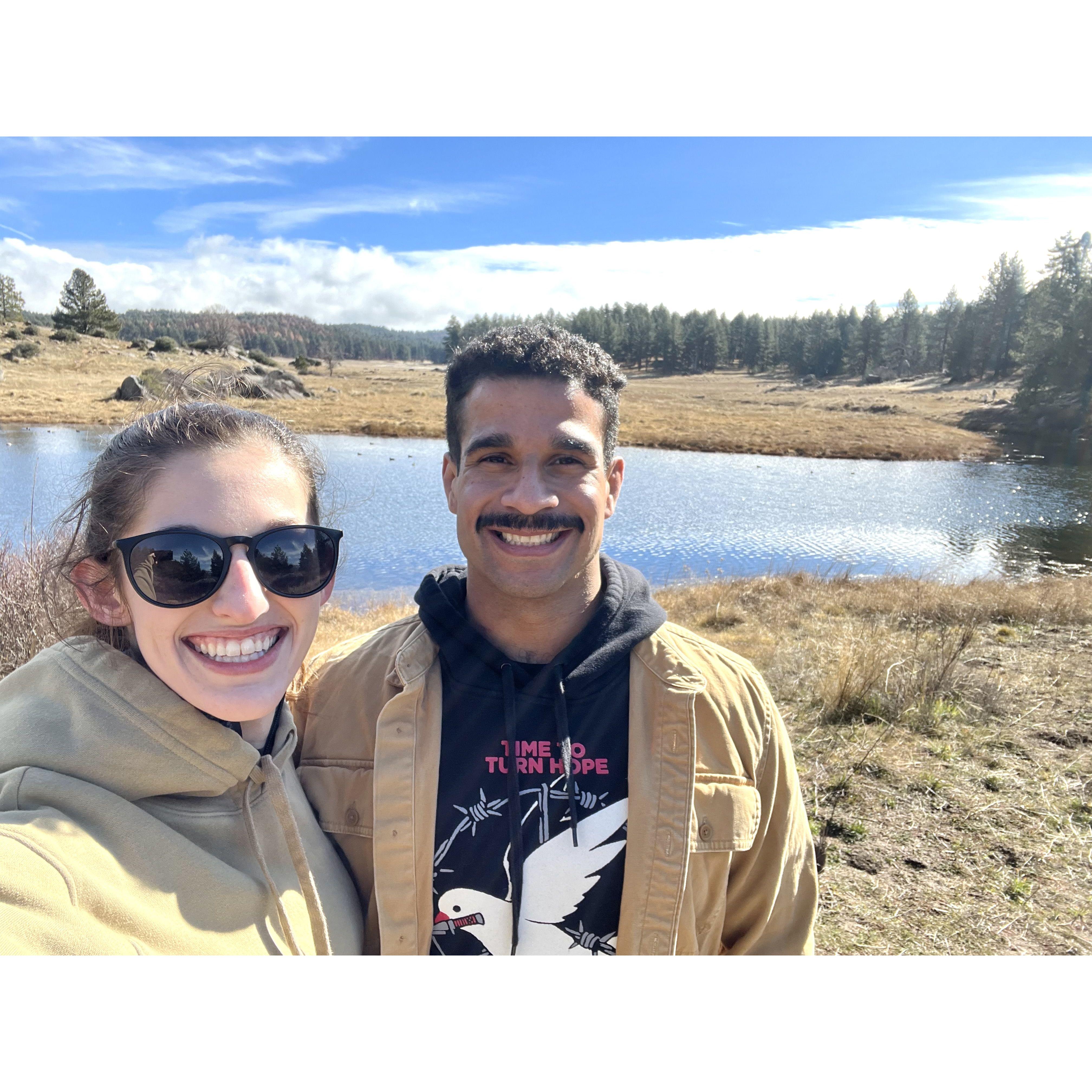 New Year's Day hike - the first time we talked about when Orlando might be able to move to San Diego.