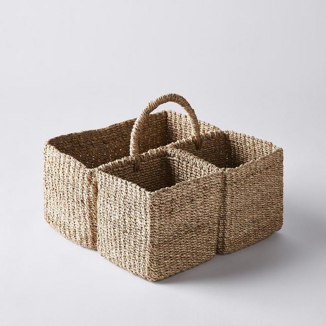 Handwoven Seagrass Utensil Caddy