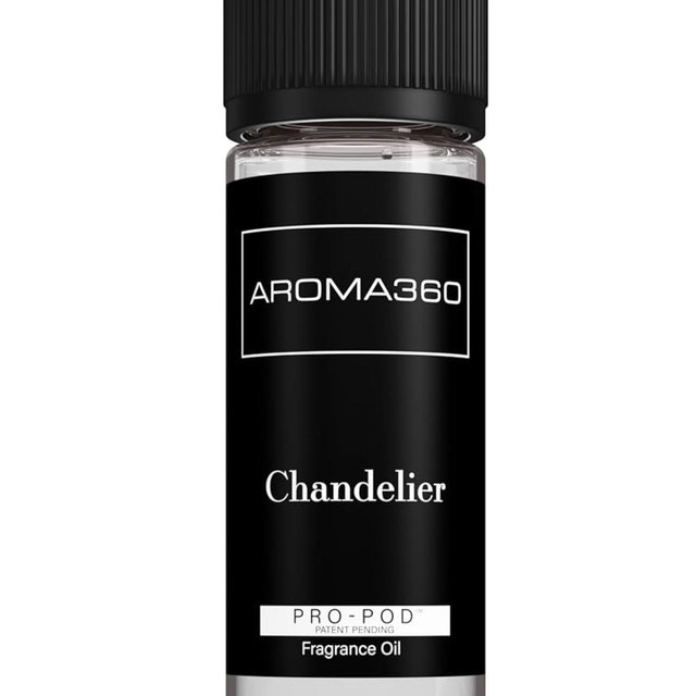 Aroma360 - Chandelier Pro Pod Fragrance Oil Blend | Hotel Inspired Luxury Essential Oil Diffuser | Aromatherapy Scent Diffuser Oil | Bergamot, Woodsy Sandalwood and Saffron 1.7 fl oz, 50 mL