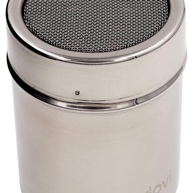 ledovi 4 Ounce Premium Stainless Steel Sugar Shaker with Lid - Professional Results with Minimum Effort