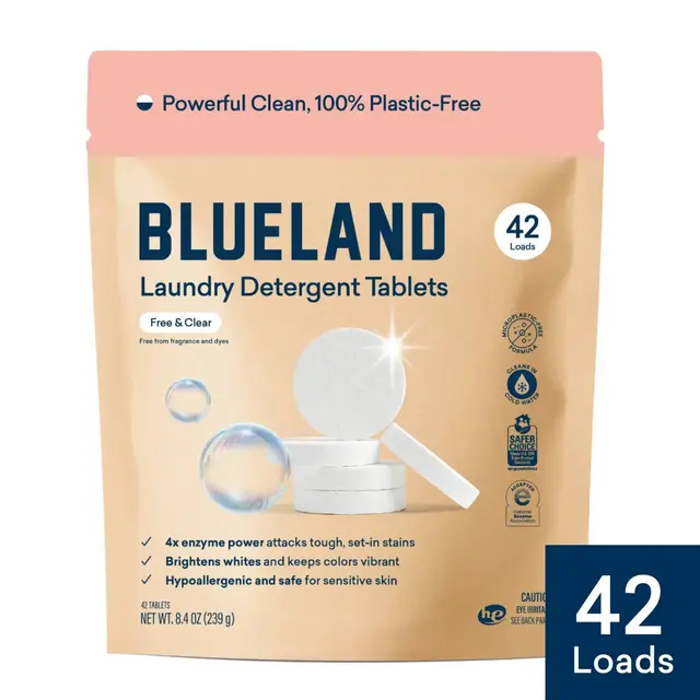 Blueland Free and Clear Laundry Detergent Tablets - 42ct