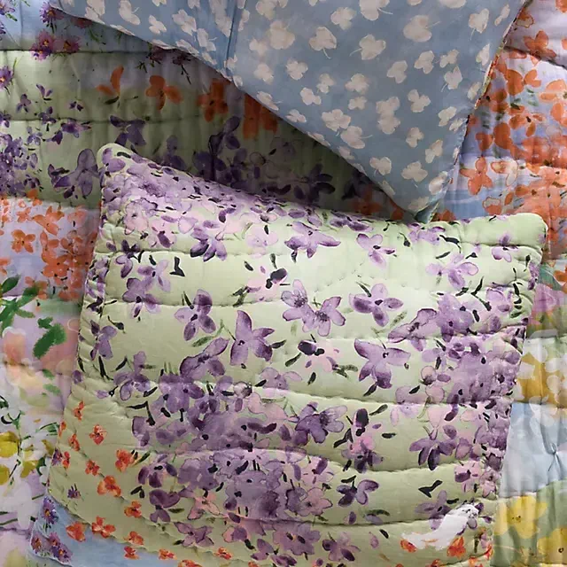 The Printed Cotton Voile Euro Sham