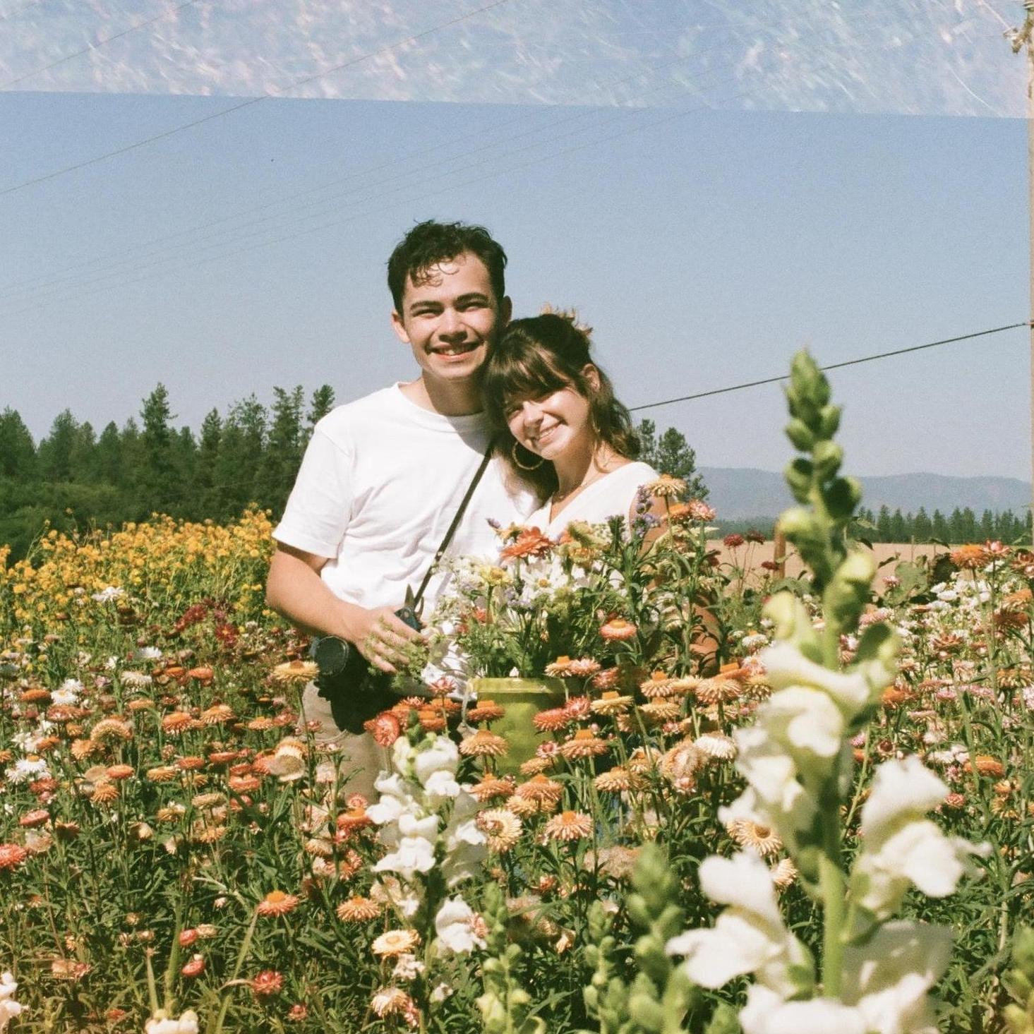 Picking flowers in Deer Park, WA in August 2020