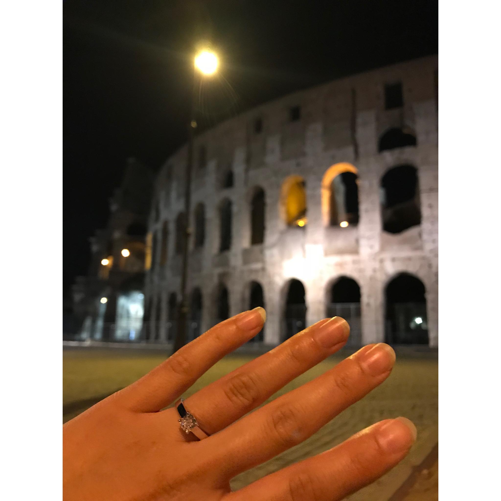 After a full sweaty day of fun, Mike proposed around 2 am on our walk back from dinner.
