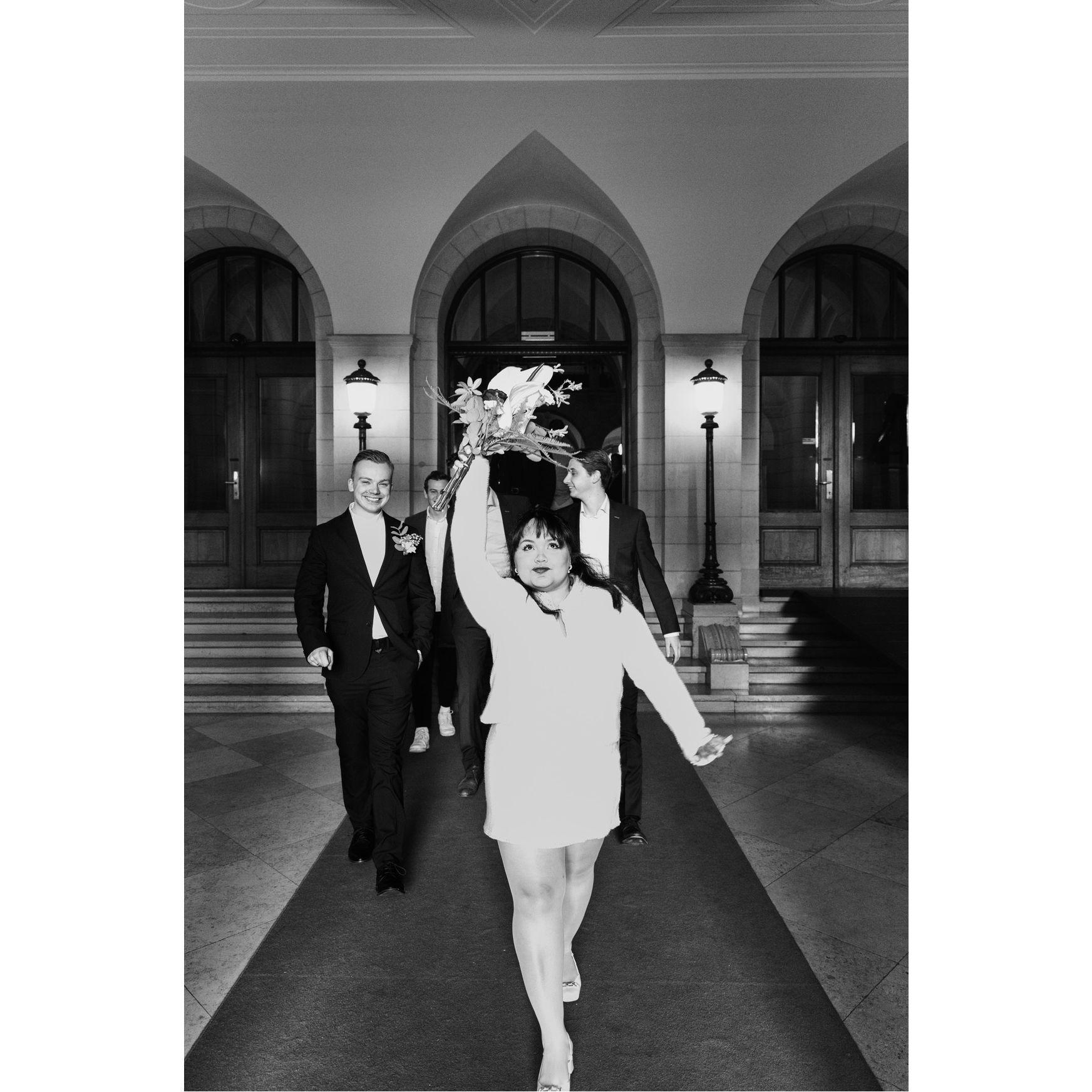 Civil wedding day, 31-01-2025, Rotterdam.