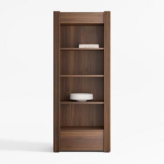 Siena 4-Shelf Storage Bookcase with Drawer