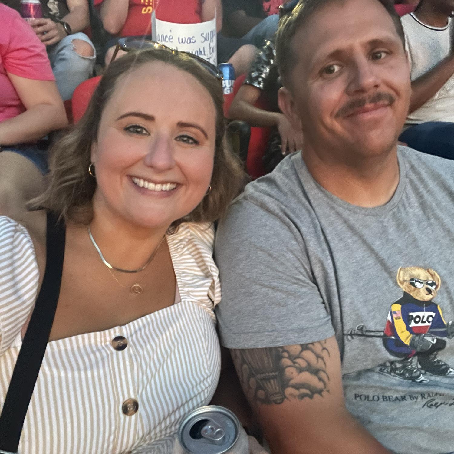 Ed Sheeran at Arrowhead Stadium, summer 2023.