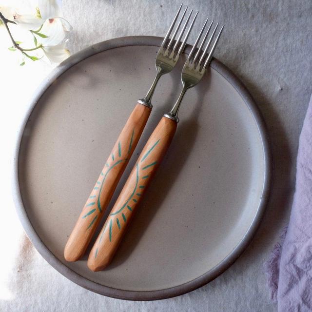 Cherry rays fork set