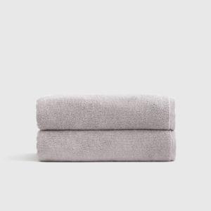 Turkish Ribbed Quick Dry Bath Towel (Set of 2)