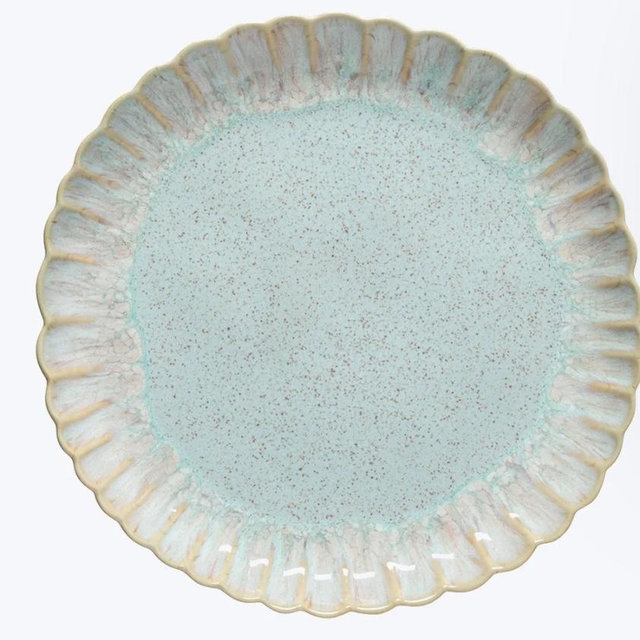 Mallorca Glazed Dinner Plate Sea Blue, Set of 6