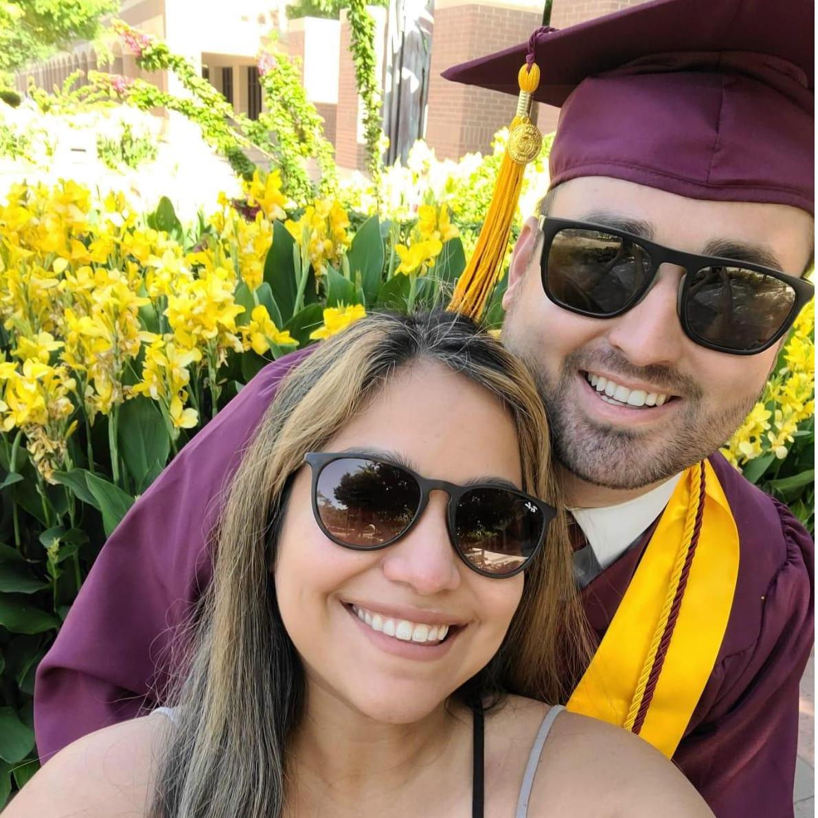 After 10 years of service, Nathan went back to school and graduated Summa Cum Laude. Our family is all so proud of him.