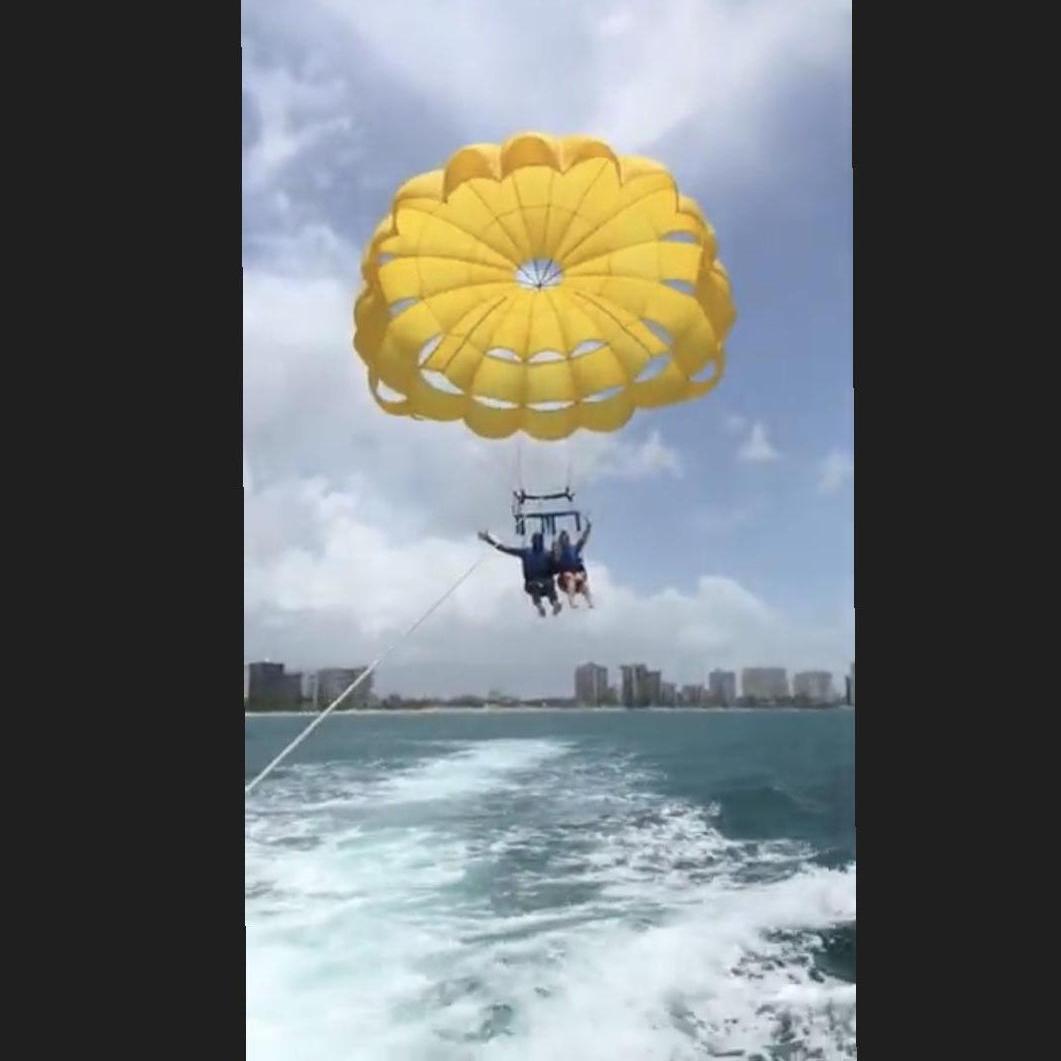First time going Parasailing 🪂 on vacation