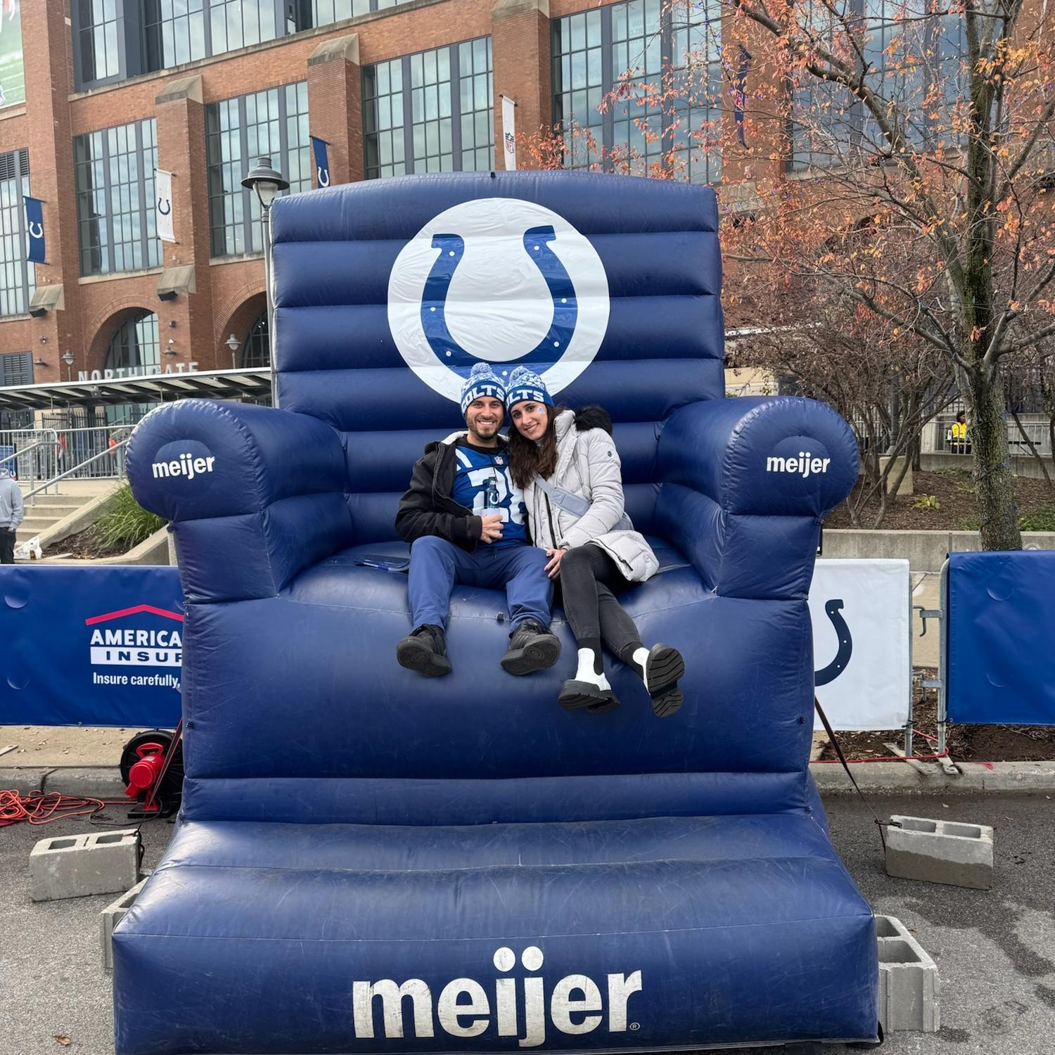 First Colts game in Indy 💙🤍