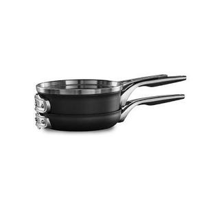 WILLIAMS SONOMA - Calphalon Premier Space-Saving Hard-Anodized Nonstick 3-Piece Cookware Set, 8" Stack