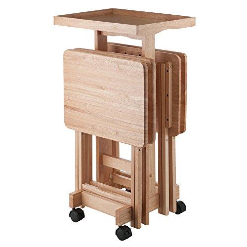 Winsome Isabelle 6 Piece Snack Table Set, Natural