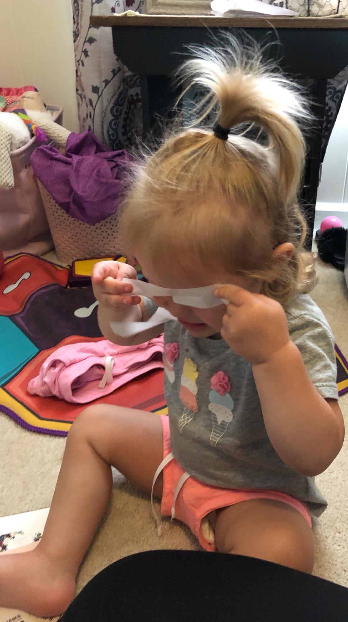 Signed, sealed, ready to be delivered invitations!!!! She’s such a big helper!