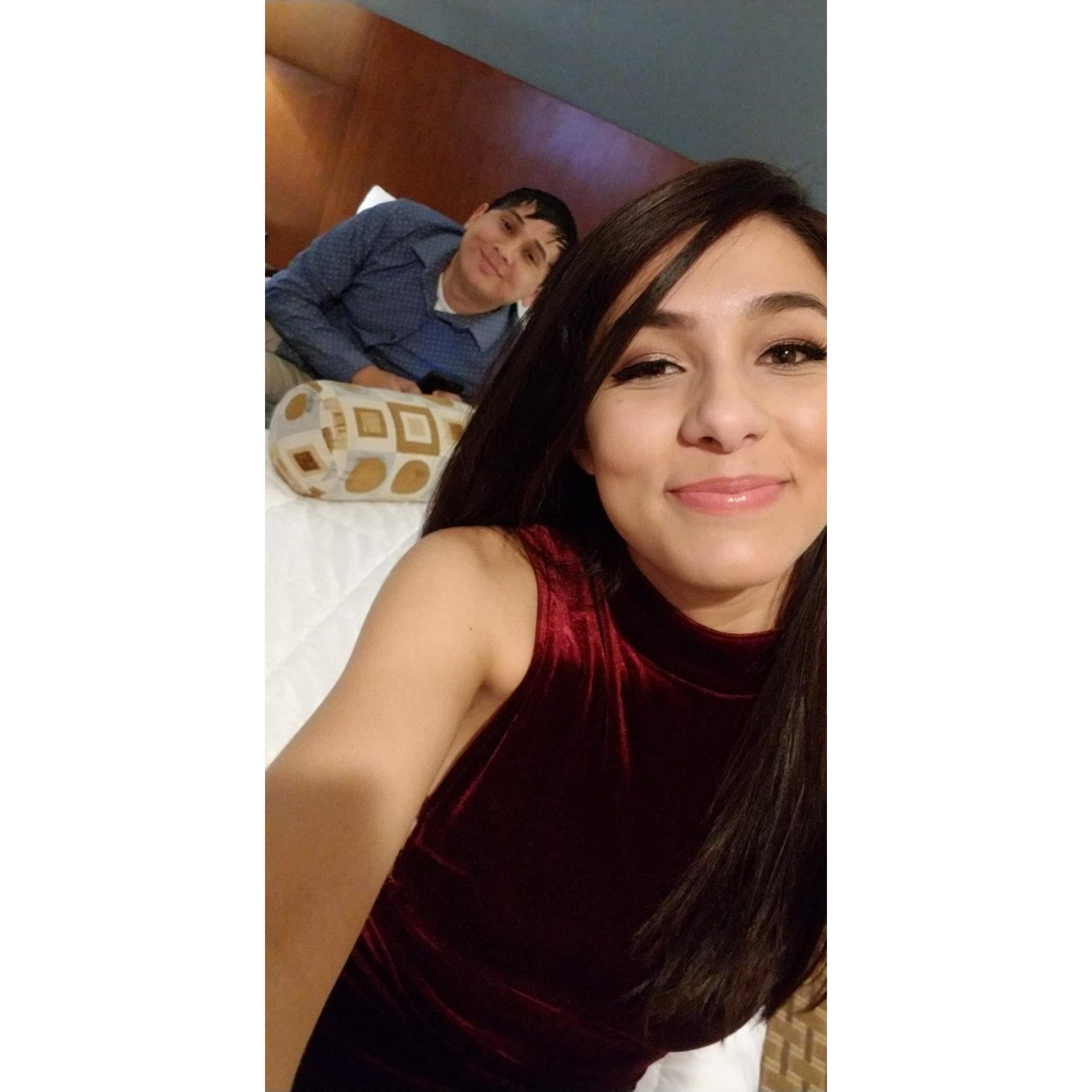 One of our many Vegas trips.