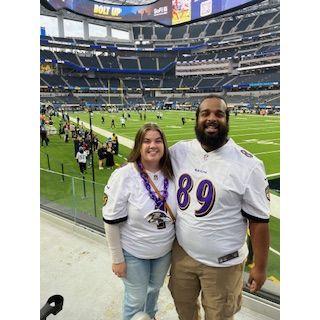 Our first Ravens game.