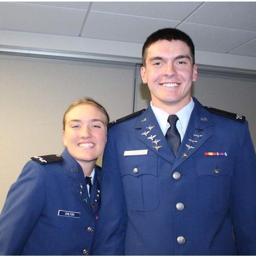 This was at the Recognition ceremony at the end our our freshman year at the academy. We were given our prop and wings and were finally accepted a cadets.