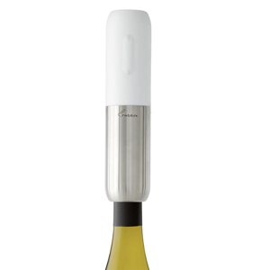 Rabbit Compact Electric Corkscrew Wine Bottle Opener (White), 10.75 inches