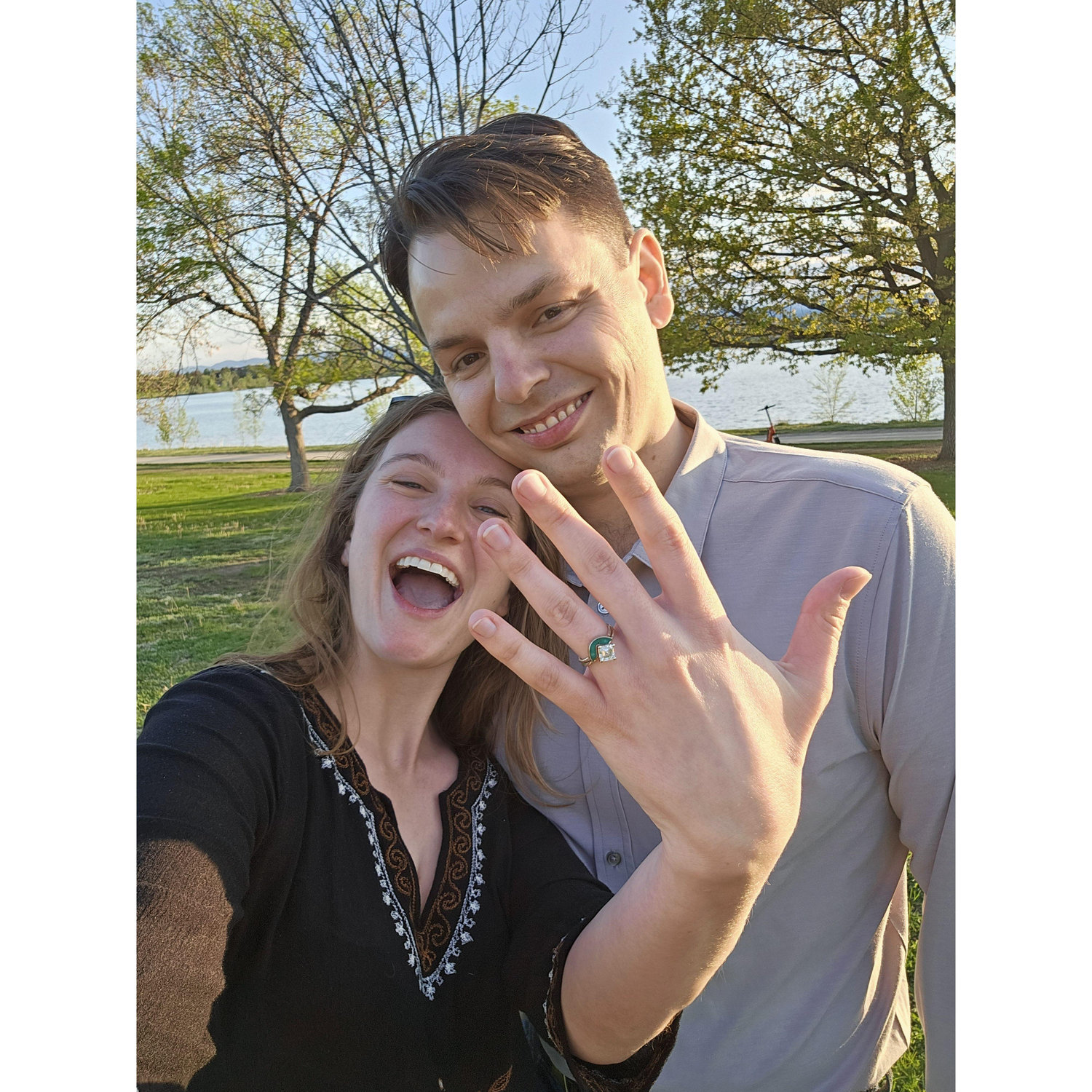 Right after Keanu proposed!