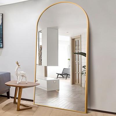 Rhea Arched Full Length Mirror 71"x31", Large Floor Mirror with Stand or Leaning Against Wall for Bedroom - The Pop Home