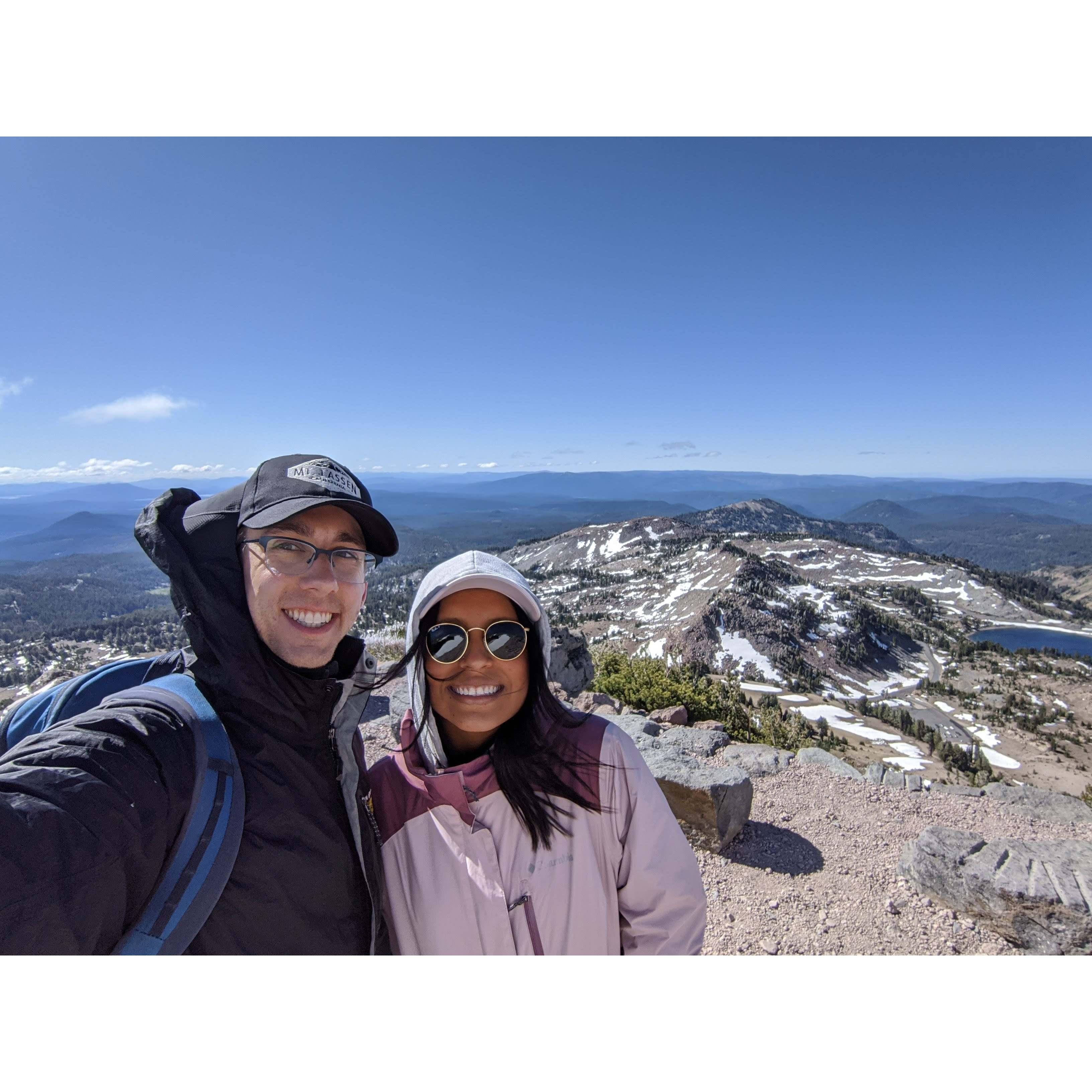 Our first road trip together - we had so much fun driving along the coast and hiking and learning about different types of volcanoes!