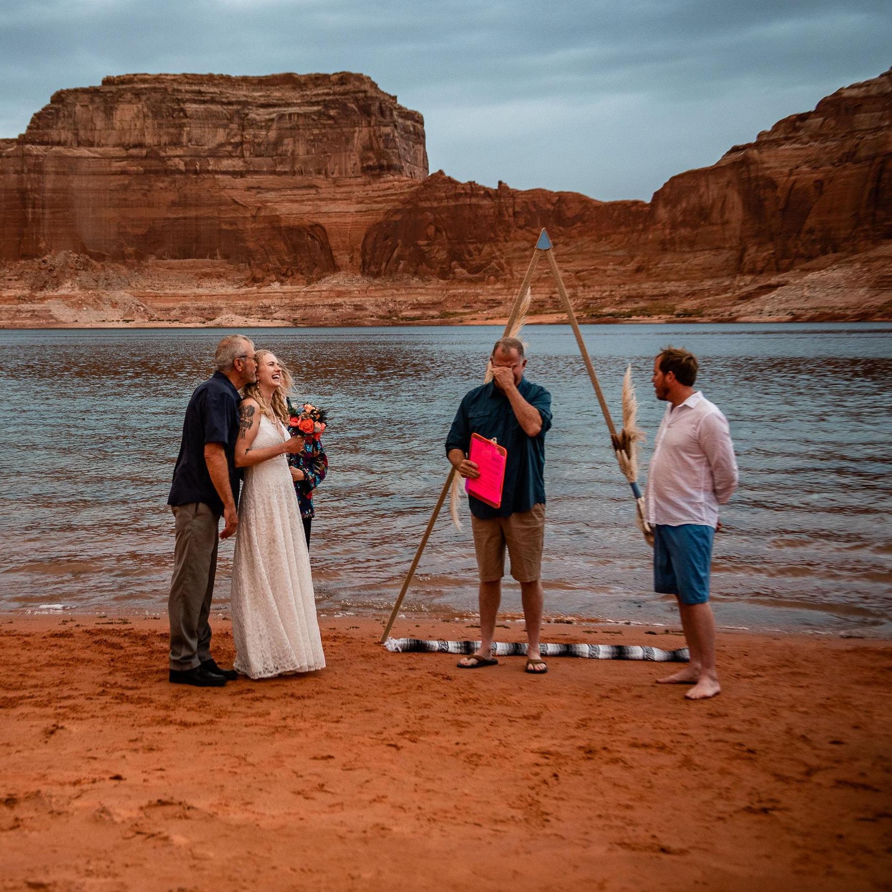 Thank you to Kayla Lew Photography for documenting our Lake Powell wedding!