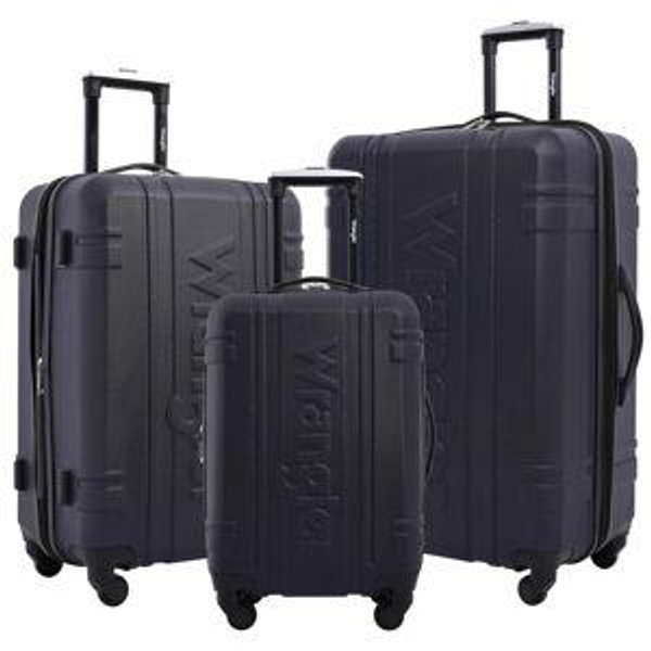 Wrangler 3 Piece Astral Travel Luggage Set, Dark Sapphire