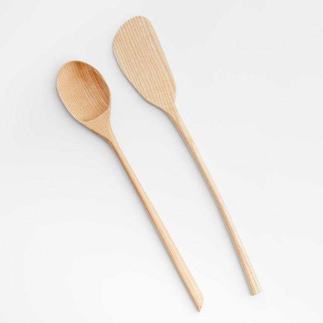 Cyrus Wood Carved Spoons, Set of 2