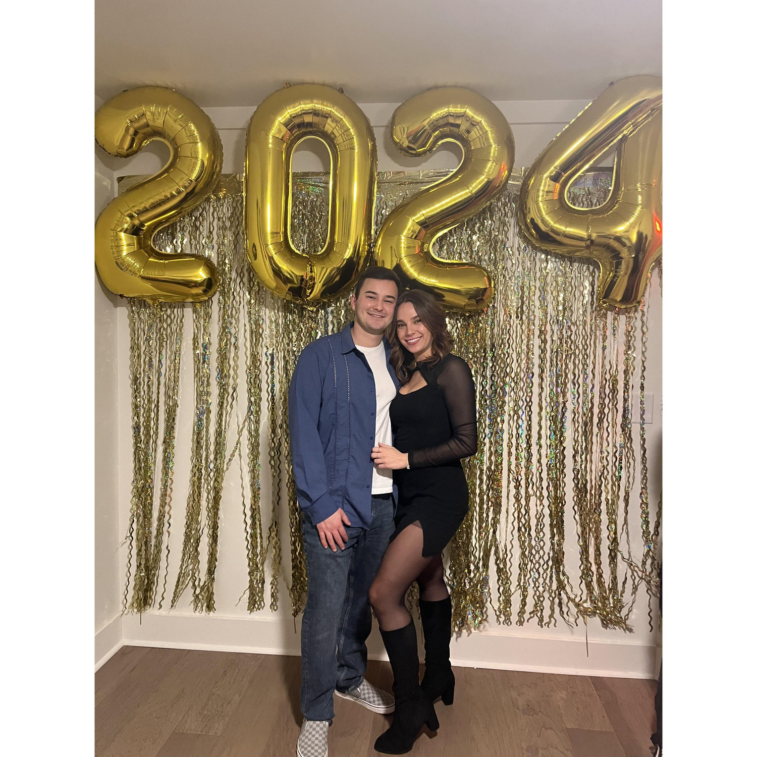 Celebrating 2024 New Year's together.