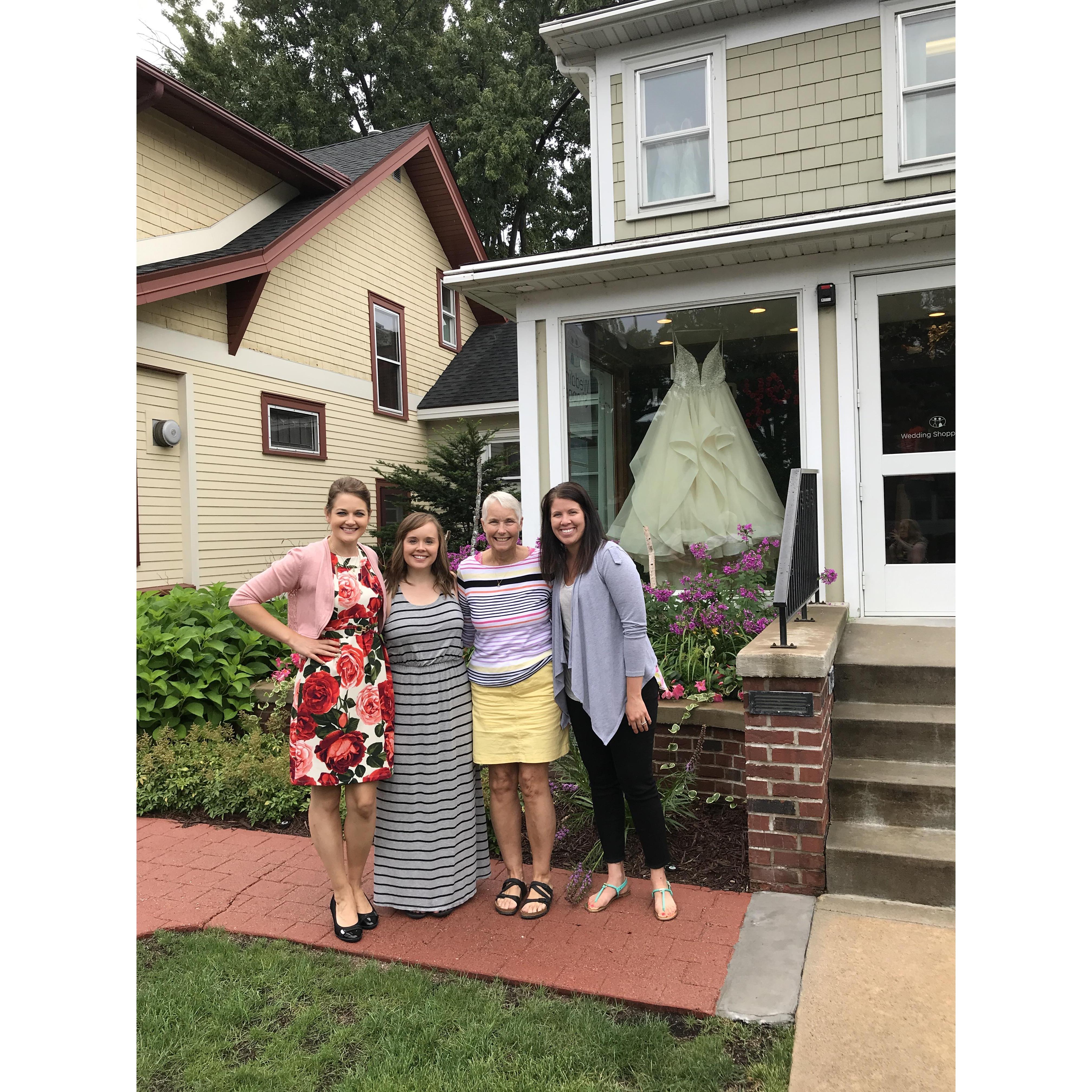 August 2018 - St. Paul, Minnesota - Dress browsing with some lovely ladies