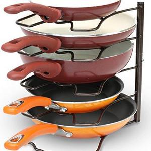 Deco Brothers Pan Organizer Rack, Bronze