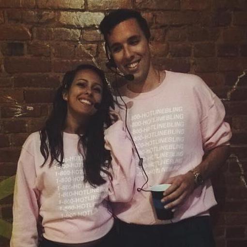 Halloween at our first place in DC - 2016. (We were Hotline Bling Operators!)