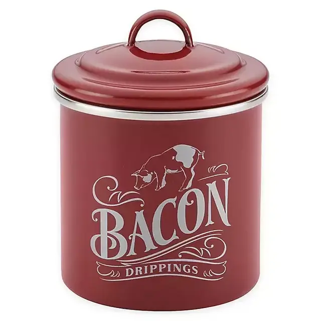 Ayesha Curry™ Bacon Grease Can in Sienna Red