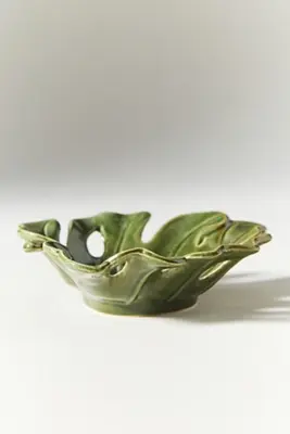Monstera Stoneware Trinket