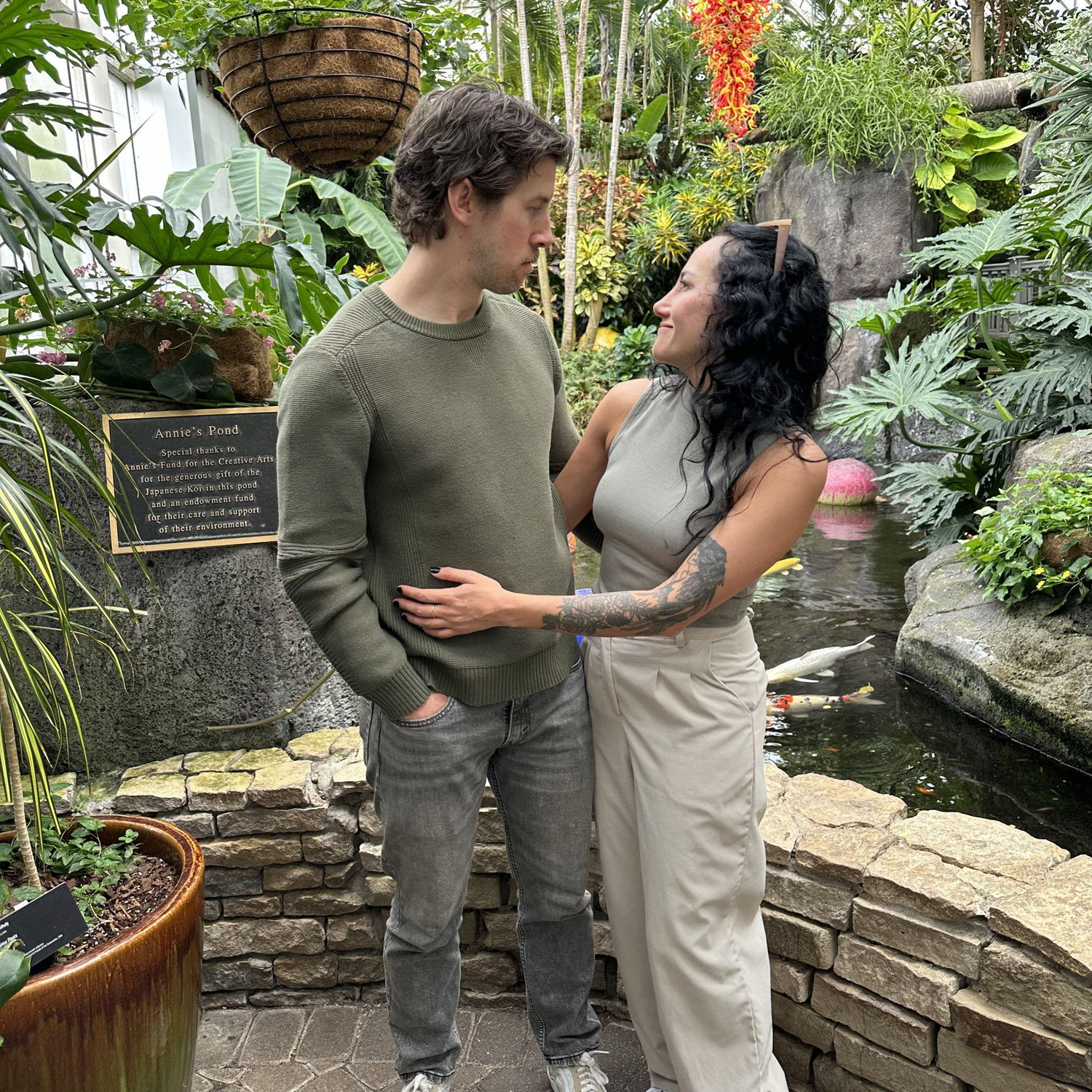 The first picture we ever took together while at Franklin Park Conservatory