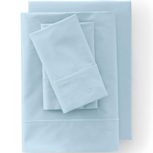 Lands' End 400 NI Sheet Set Dusty Blue Queen