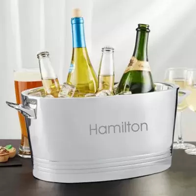 Top Shelf Personalized Stainless Steel Double-Wall Cocktail Party Tub