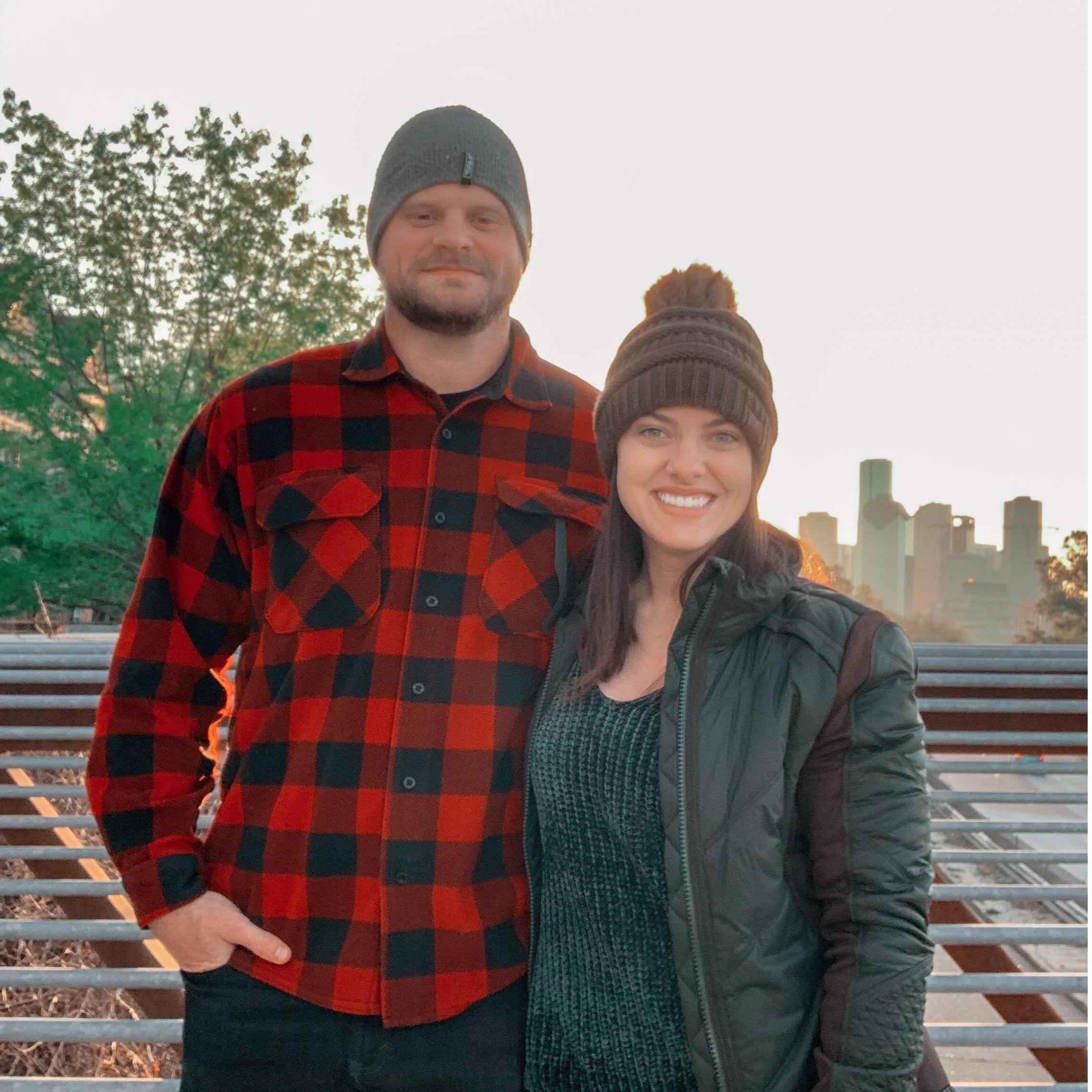 We watched the sunrise on a brisk morning with coffee and kolaches. I love that he's down for pretty much anything.