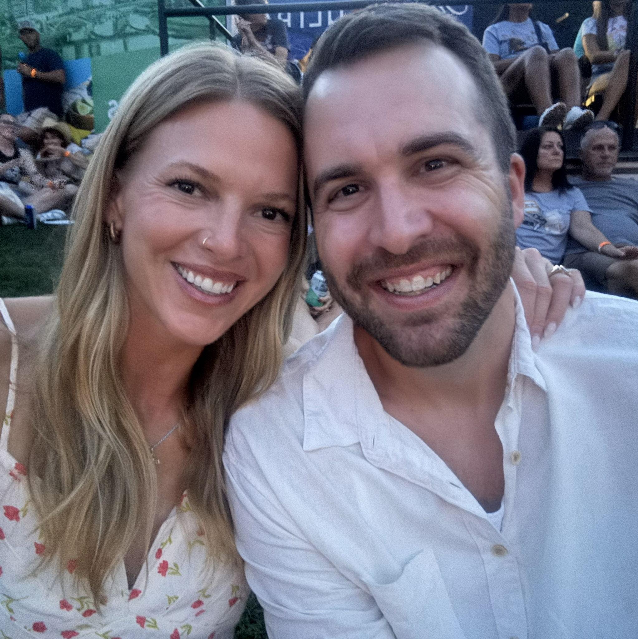 Tyler Hubbard concert - he doesn't love country but came with me anyways :)