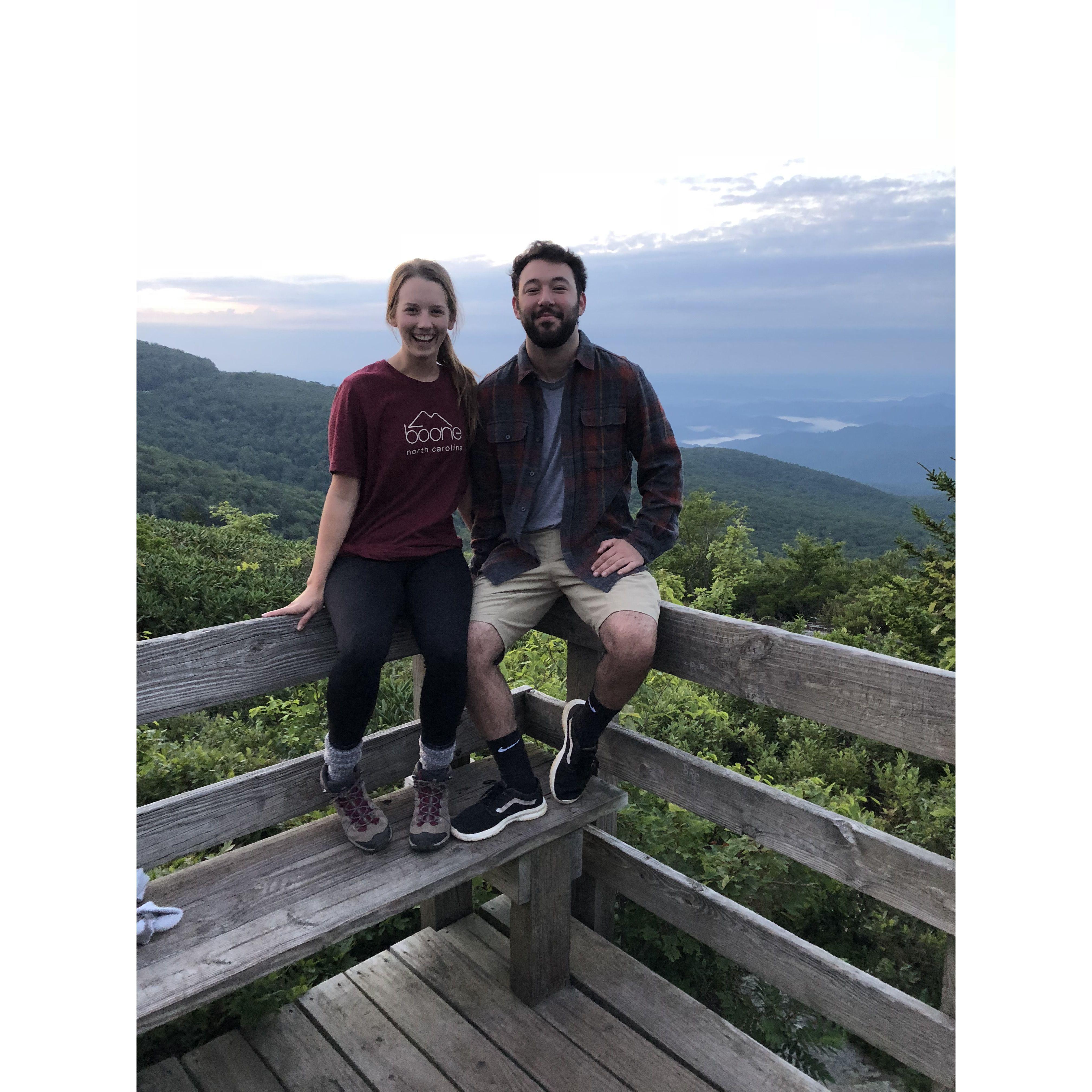 We hiked in Boone, NC
