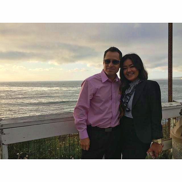 Traveled for a conference then had dinner by the sea while watching the sunset in La Jolla, California!