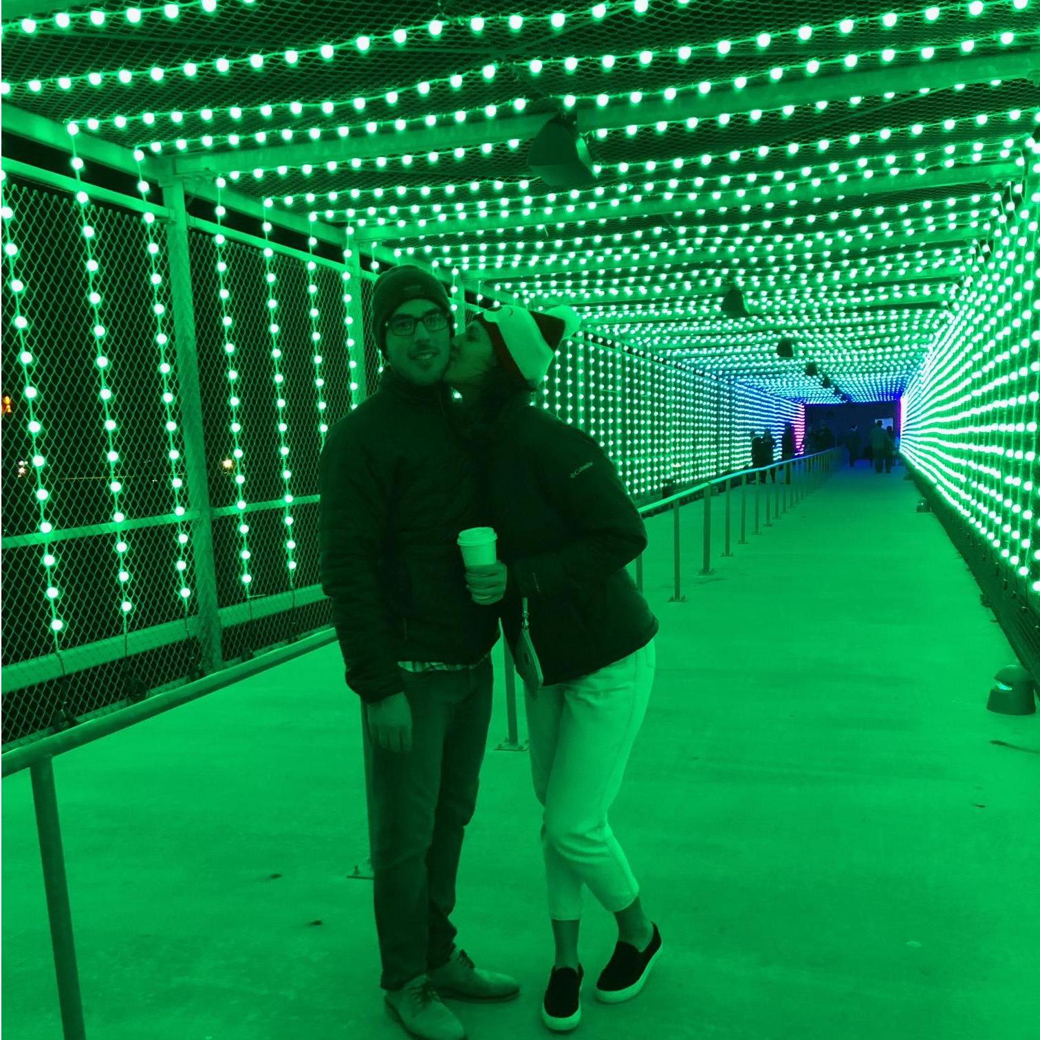 Christmas time always has a special place in our hearts, because that is when we met! 
-Circuit of Americas, outside Austin, TX