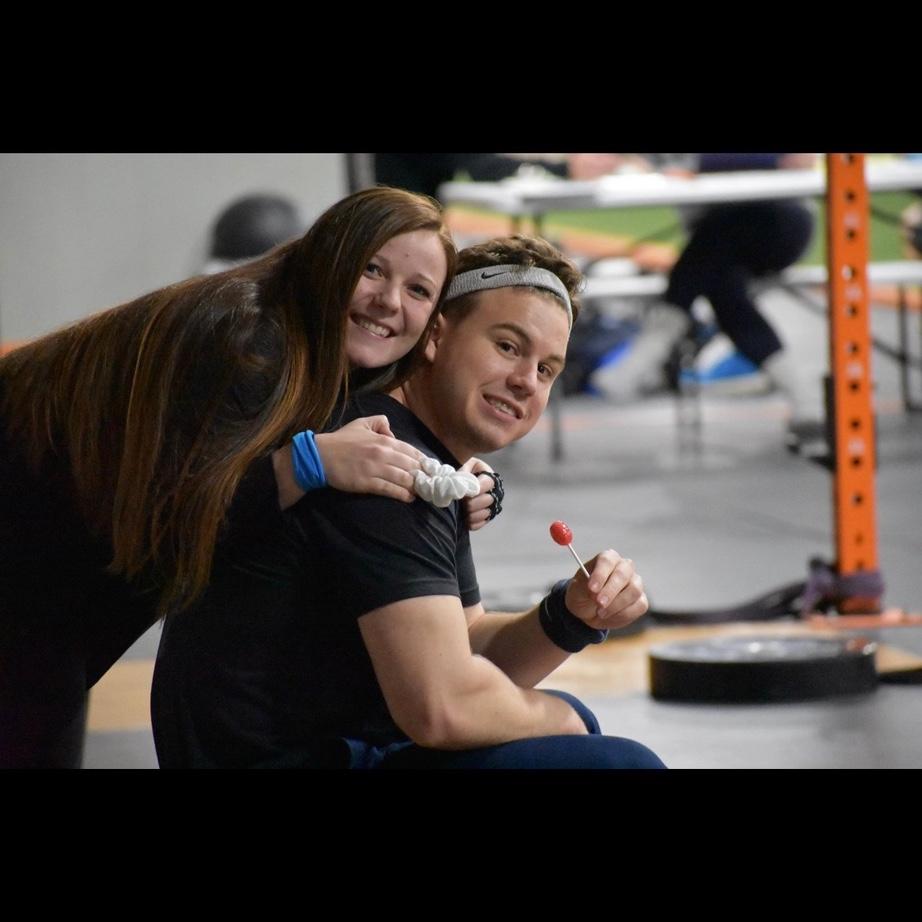 One of our first pictures together. We met at the gym in September of 2018