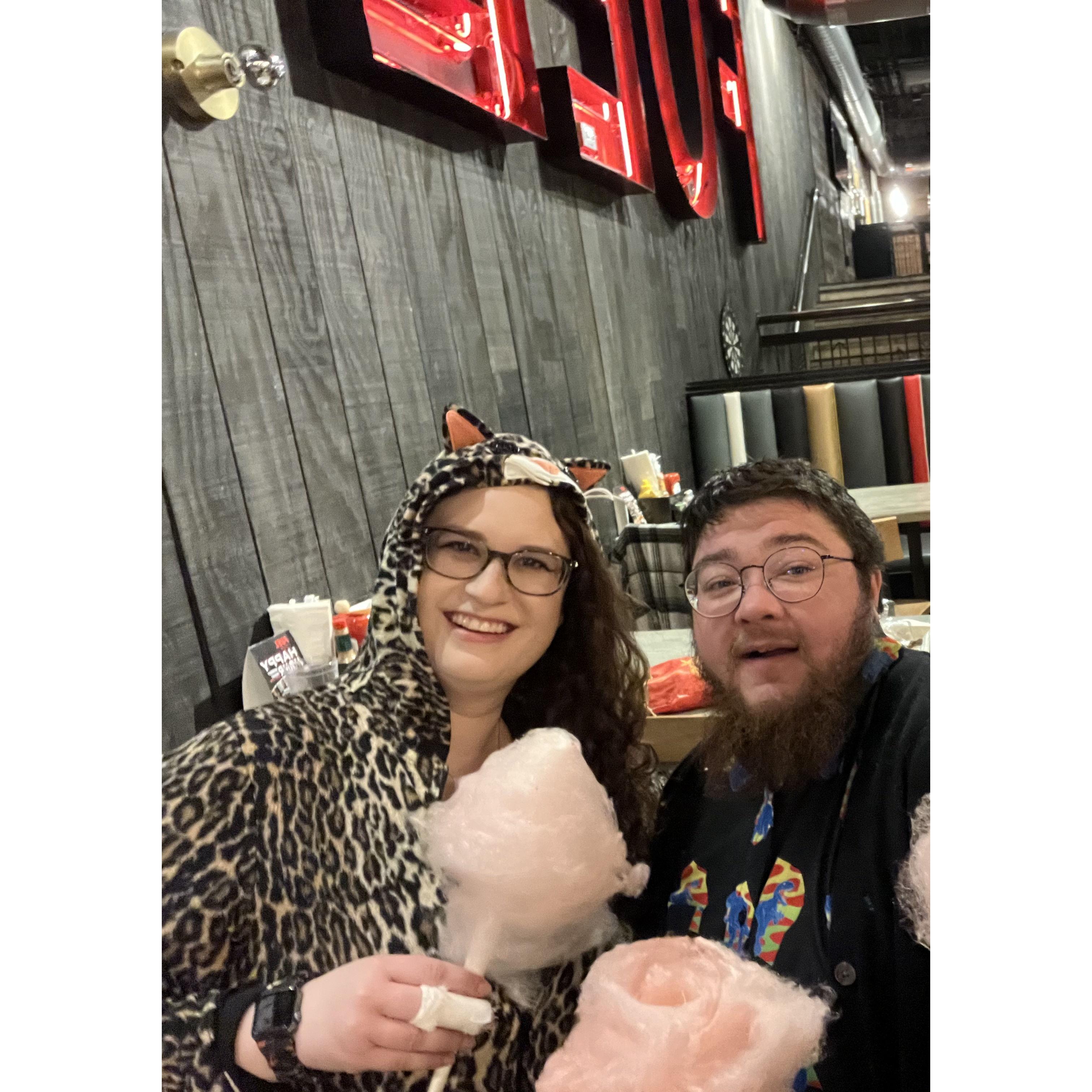 We weren't even dating yet!