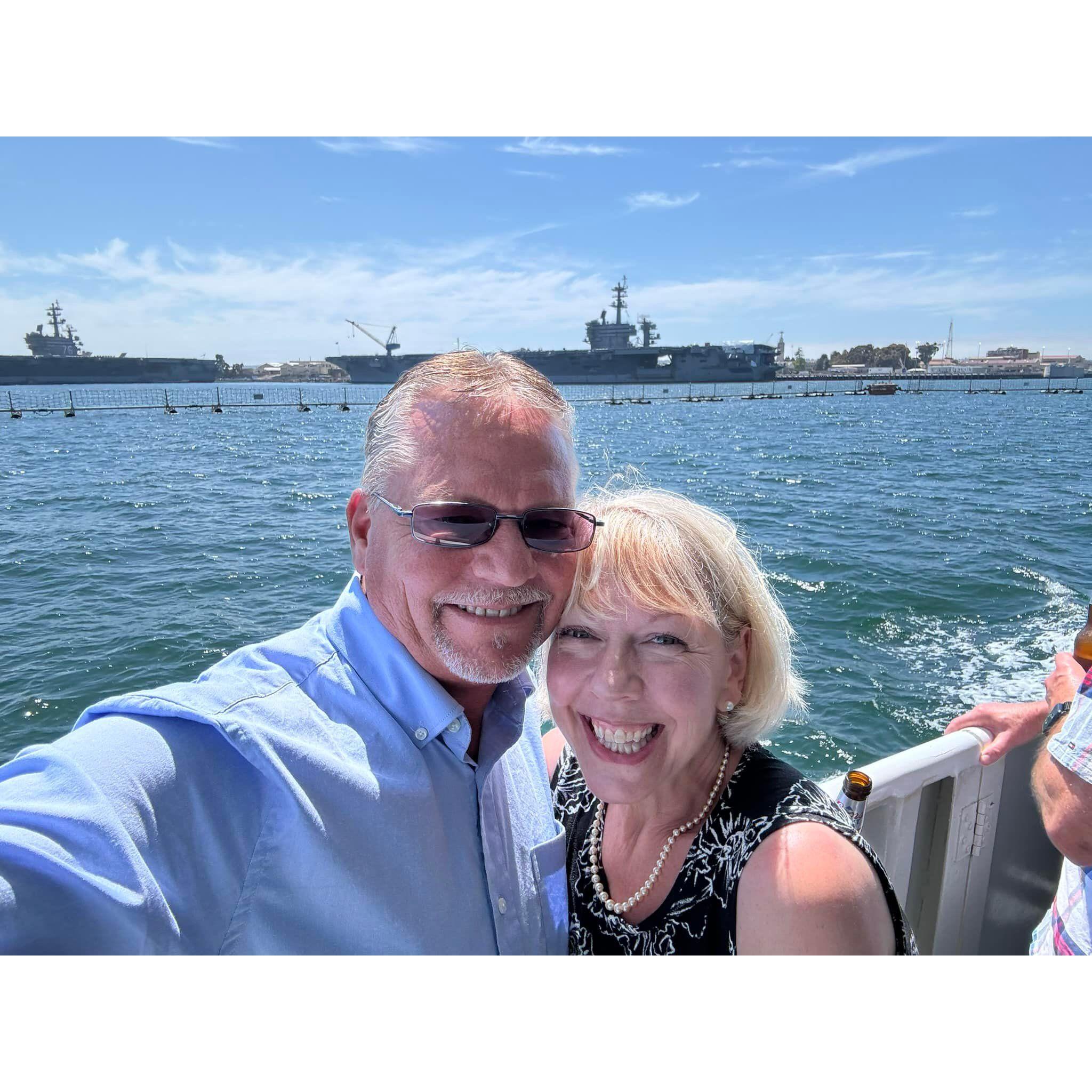 We sailed by Mark's Navy "Home" - The USS George Washington